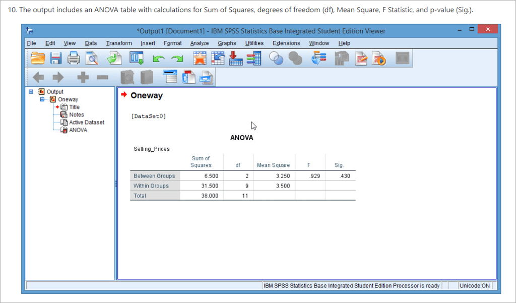 ANOVA one-way tech instructions 4