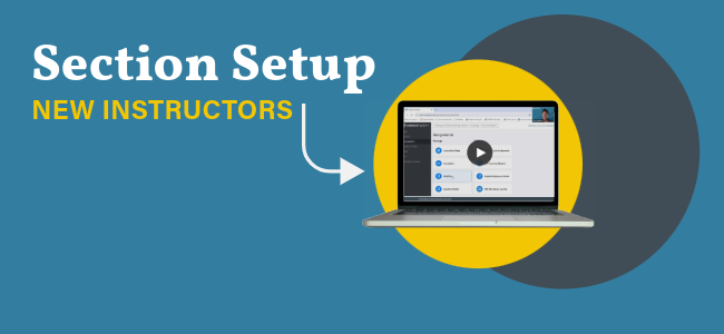 Section setup for new instructors