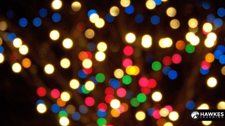 Holiday Lights Zoom Background