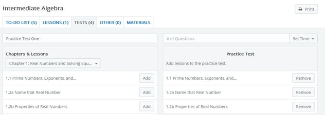 Create a practice test.