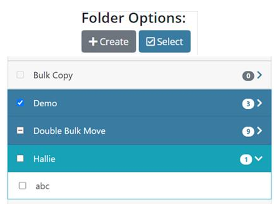 Question Builder bulk actions