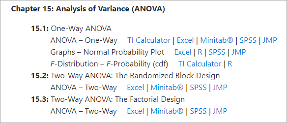 Chapter 15 ANOVA instructions