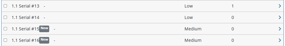 Screenshot showing new question labels in Hawkes Custom Curriculum