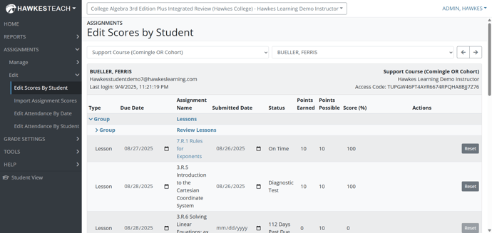 edit scores update 2