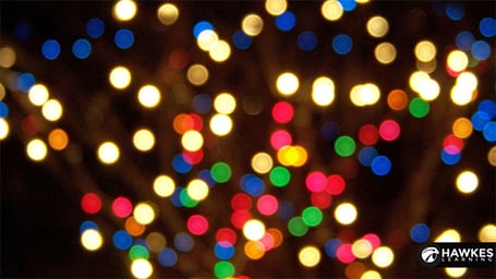 Holiday Lights Zoom Background