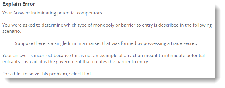 Principles of Microeconomics: Explain Error – News from the Nest