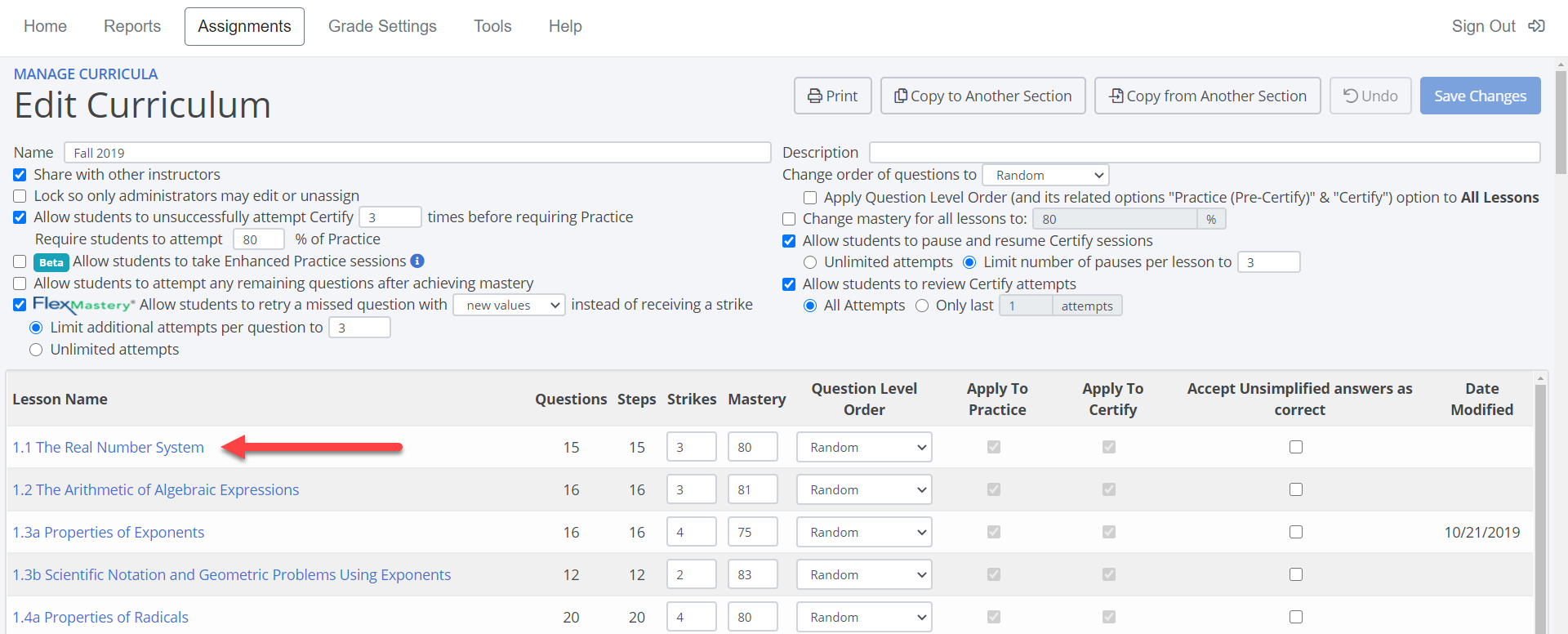 Launch the curriculum